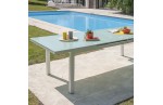 Table de jardin aluminium et verre, Mykonos