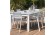 Table de jardin aluminium et verre, Mykonos
