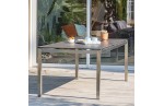 Table de jardin TORINO 200x100cm plateau céramique et structure  inox - GRIS