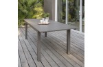 Table ZAHARA 180/240X100 cm avec rallonge automatique, en aluminium – SABLE