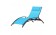 Chaise longue en aluminium  et textilène 