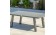Salon IBIZA 5 Places : table basse + canapé 3 Places + 2 fauteuils en aluminium - BLANC